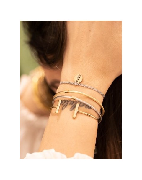 Bracelet Zag Ming acier