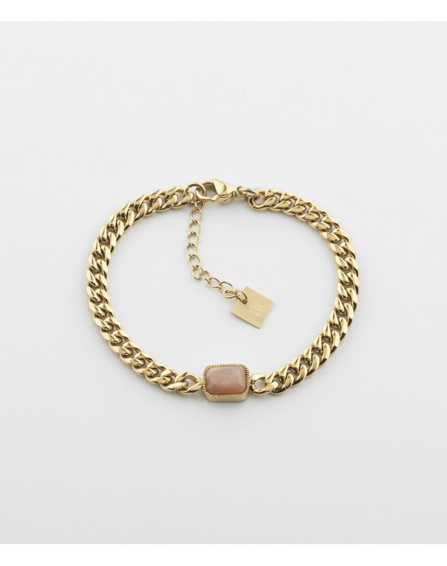 Bracelet Zag Ulysse acier amazonite