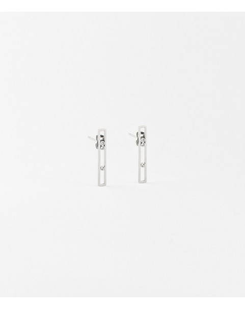 Boucles d'oreilles Zag Trinity acier