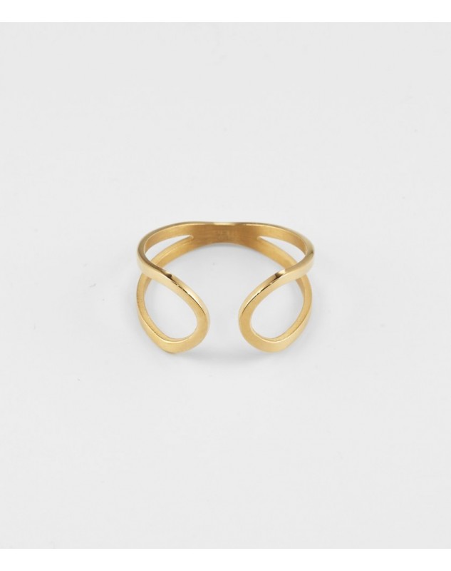 Bague Zag Infinity acier