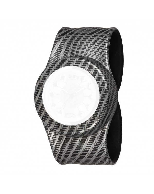 CLASSIC Bracelet Montre Imprimé Carbon Black Bill's Watches