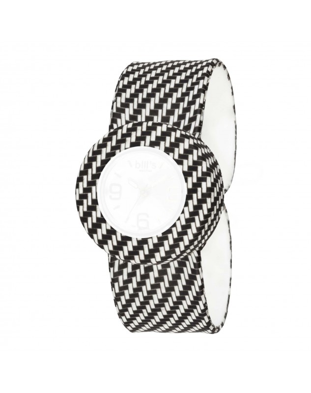 MINI Bracelet Montre Imprimé Carbon White Bill's Watches