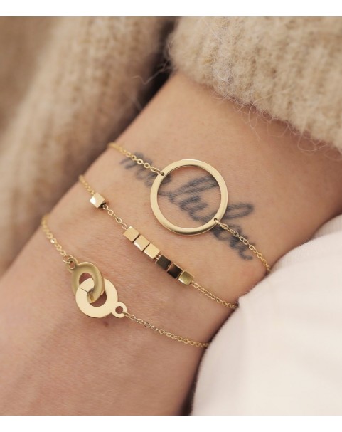 Bracelet Zag Archimède acier