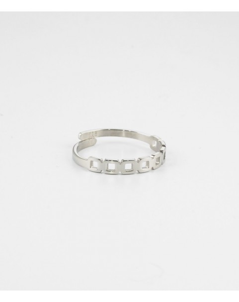 Bague Zag Chelsa acier doré