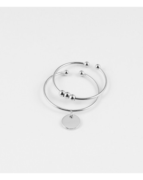 Bague Zag Atomium acier