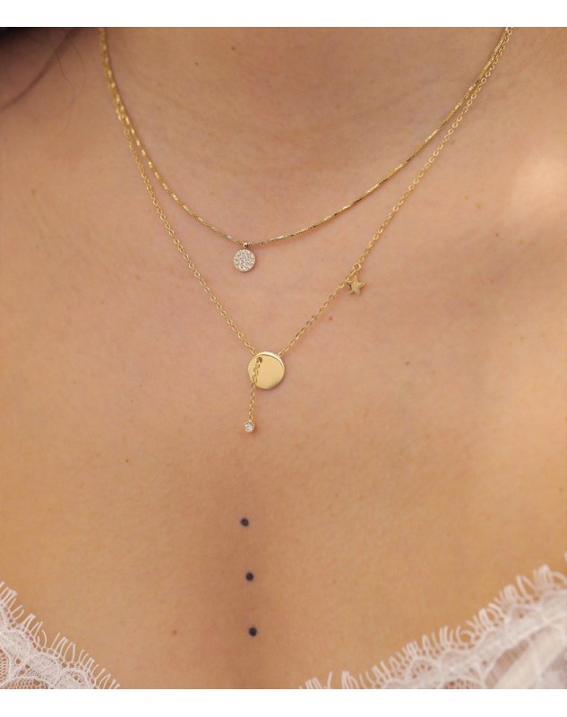 Collier Zag Charm acier