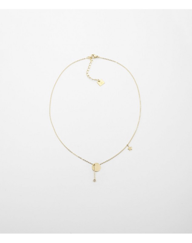 Collier Zag Charm acier