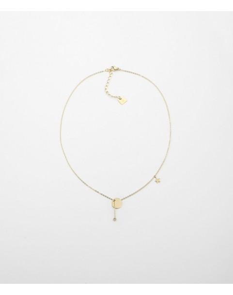Collier Zag Charm acier