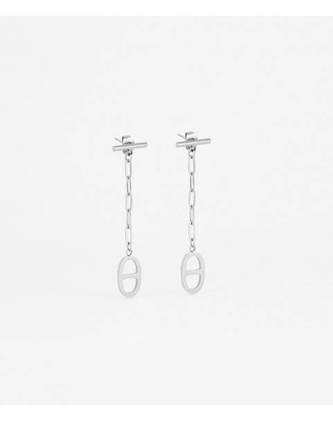 Boucles d'oreilles Zag Daniela acier