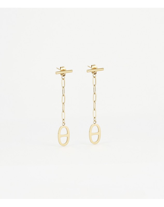 Boucles d'oreilles Zag Daniela acier