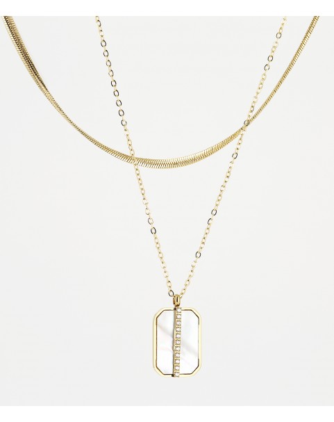 Collier Zag Nikov acier doré