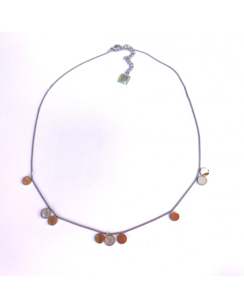 Collier Zag Cachou acier