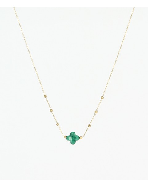 Collier Zag Velasquez acier doré