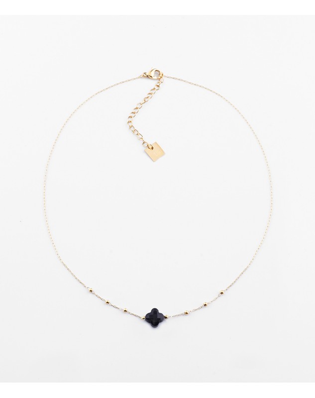 Collier Zag Velasquez acier doré