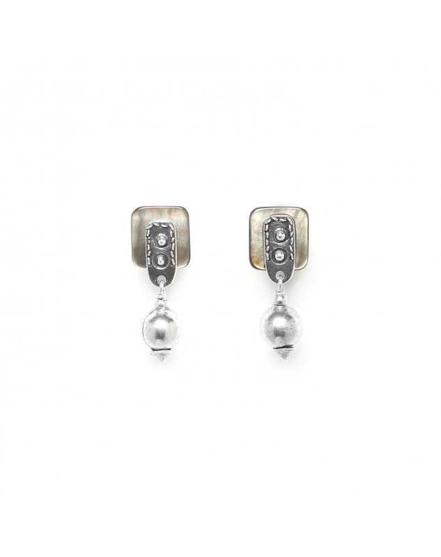 Boucles d'oreilles Ori Tao El Gaucho perle métal