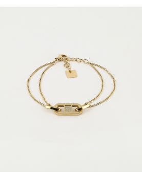 Bracelet Zag Daisy acier doré