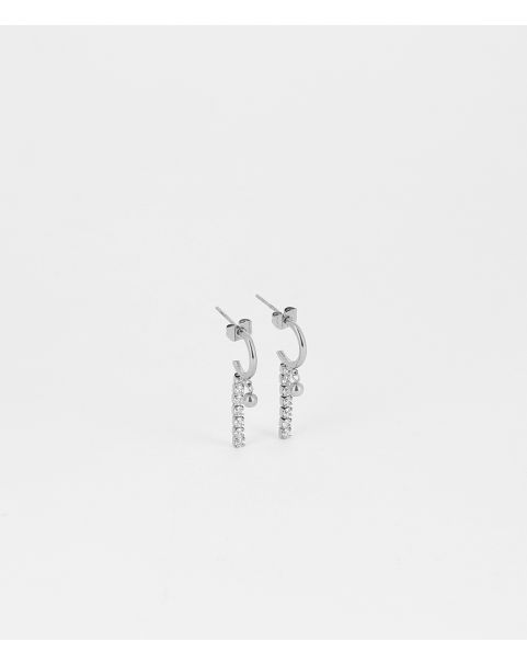 Boucles d'oreilles Zag Simone acier doré