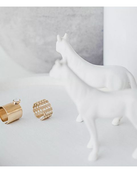 Bague Zag Link acier