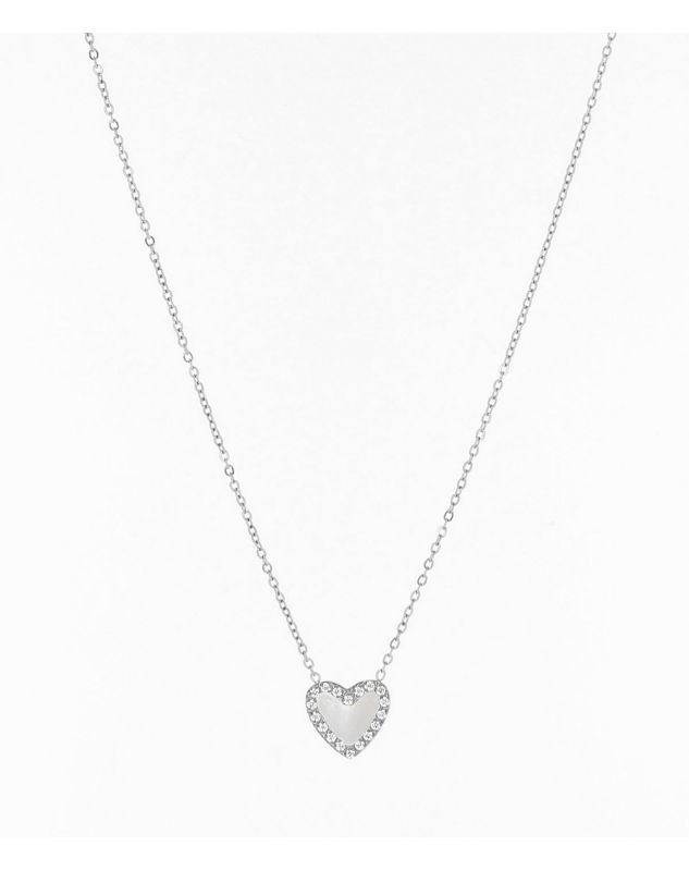 Collier Zag Michael acier doré