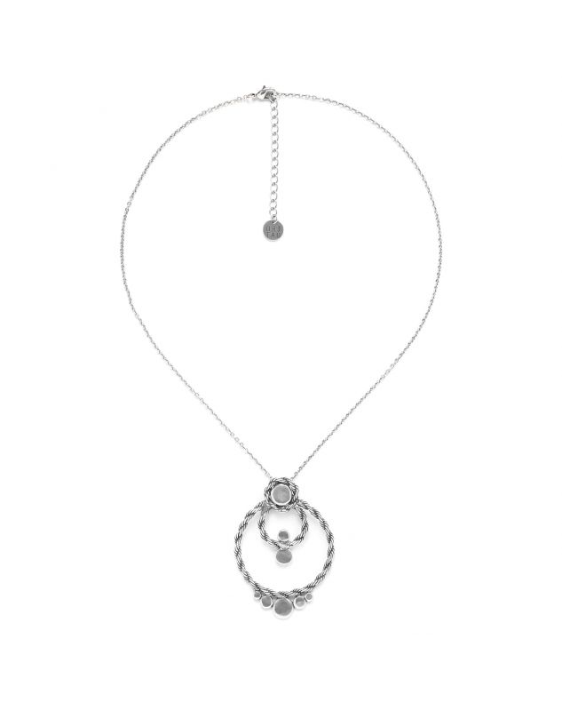 MALAGA collier pendentif 2 anneaux Ori Tao