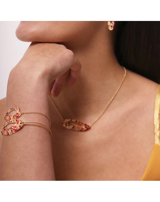 ALBA Collier Plastron Doré RAS