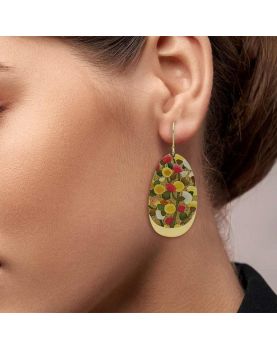MIMOSA Grandes Boucles d'Oreilles Dorées RAS 2
