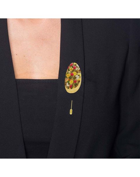 MIMOSA Fibule Dorée RAS