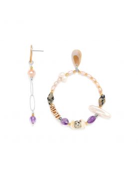 COPENHAGUE Nature Bijoux Boucles D'oreilles Gitane et Longue 2