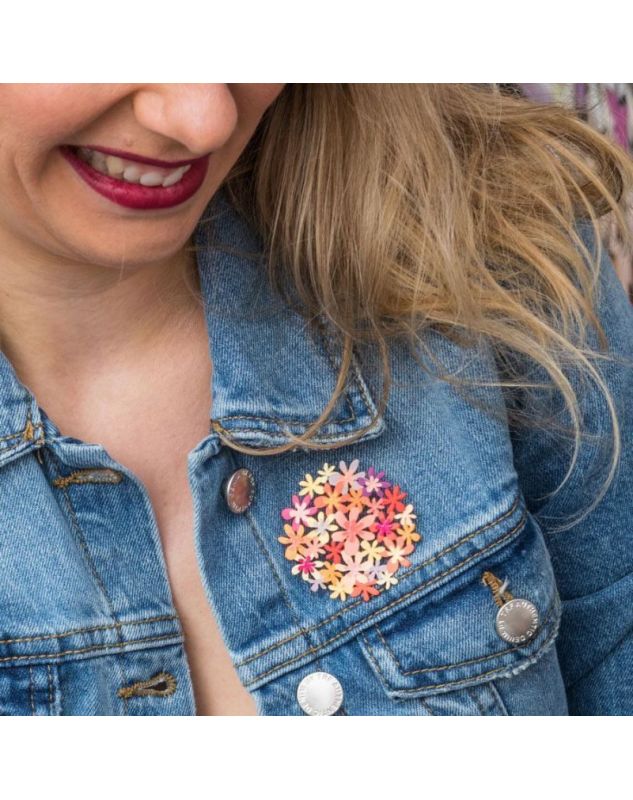 BOUQUET RAS Broche Dorée