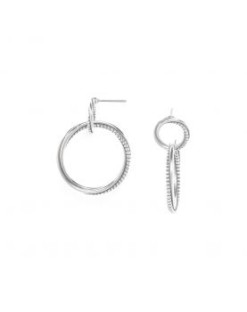MEMPHIS Ori Tao Boucles d 'Oreilles Poussoir 2 Anneaux... 2