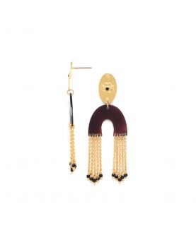 Melany Franck Herval Boucles D'Oreilles Poussoir Demi... 2