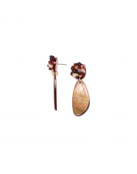 Grenadine Nature Bijoux Boucles d'Oreilles Poussoir Top... 2