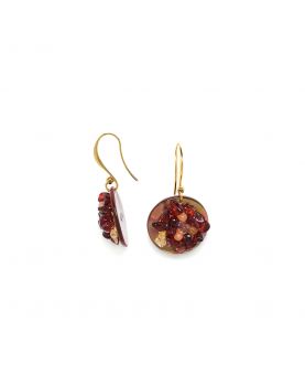 Grenadine Nature Bijoux Boucles d'Oreilles Bouquet Sur... 2