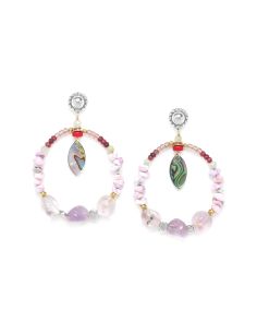 Nenuphar Boucles d'Oreilles Gitanes Simples Nature Bijoux