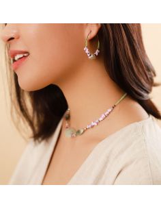 Nenuphar Boucles d'Oreilles Créoles Nature Bijoux 2