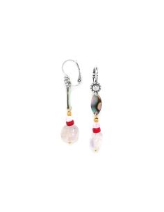 Nenuphar Boucles d'Oreilles Améthyste Nature Bijoux 2
