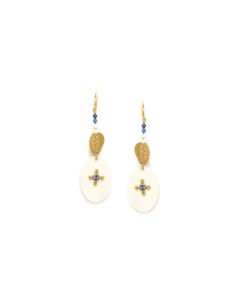 JOANNE Boucles d'Oreilles Grand Crochet Perlé Franck Herval