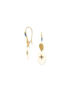 JOANNE Boucles d'Oreilles Grand Crochet Perlé Franck Herval 2