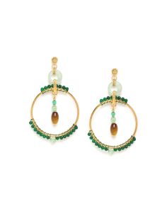 AGATA VERDE Boucles D'Oreilles Gitanes Nature Bijoux