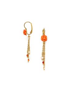 CLEA Boucles D'Oreilles Dormeuses Oeillet D'Inde 3... 2