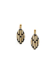 MADAM BOGOLAN Boucles D'Oreilles Dormeuses Ovales Nature...