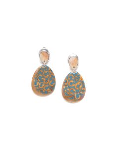 PICCADILLY Boucles D'Oreilles Clips Bleues Nature Bijoux