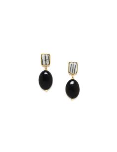 BERLIN Boucles D'Oreilles Pendant Ovale Nature Bijoux