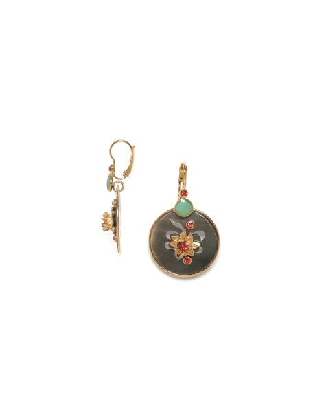 FRIDA Boucles D'Oreilles Dormeuses Nacre Ajourée Franck...