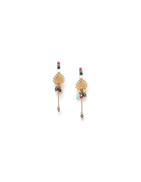 FRIDA Boucles D'Oreilles Crochet Perlé Franck Herval