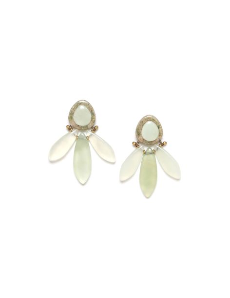 PAPYRUS Boucles D'oreilles 3 Eléments Jade Nature Bijoux