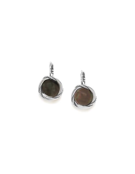 BRAIDS Boucles D'Oreilles Dormeuses Nacre Ori Tao