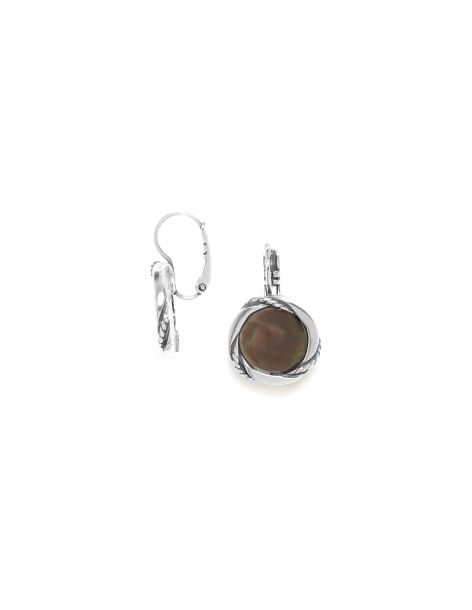 BRAIDS Boucles D'Oreilles Dormeuses Nacre Ori Tao 2
