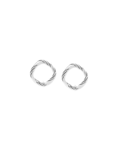 BRAIDS Boucles D'Oreilles Poussoir Anneau Ori Tao