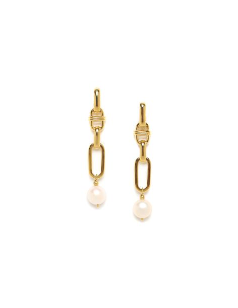 BROOKLYN Boucles D'Oreilles Longues Dorées Ori Tao